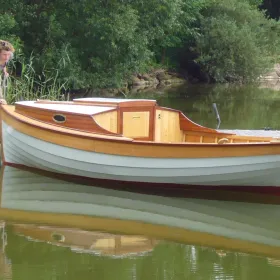 A beautiful wooden boat